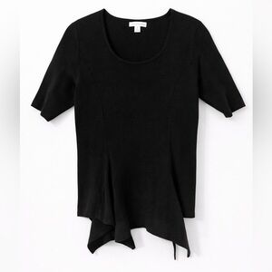NEW YORK AND COMPANY THICK MEDIUM PEPLUM LAYER TOP